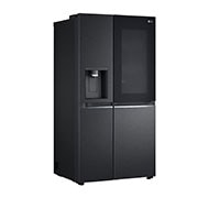 LG 635L Side-by-Side Refrigerator, InstaView Door-in-Door?, Matte Black Finish, 3 Star, GL-X257AMCX