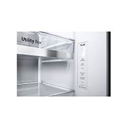 LG 635L Side-by-Side Refrigerator, InstaView Door-in-Door?, Matte Black Finish, 3 Star, GL-X257AMCX