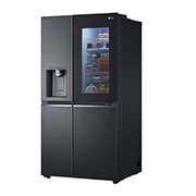 LG 635L Side-by-Side Refrigerator, InstaView Door-in-Door?, Matte Black Finish, 3 Star, GL-X257AMCX