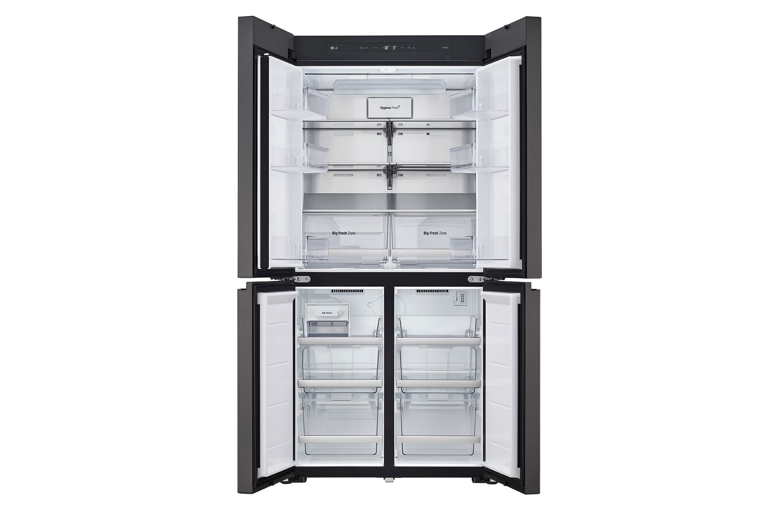 LG 614L French Door Refrigerator, Objet Collection, Door Cooling+?, Clay Brown-Beige Finish, 3 Star, GR-B24FQGJB