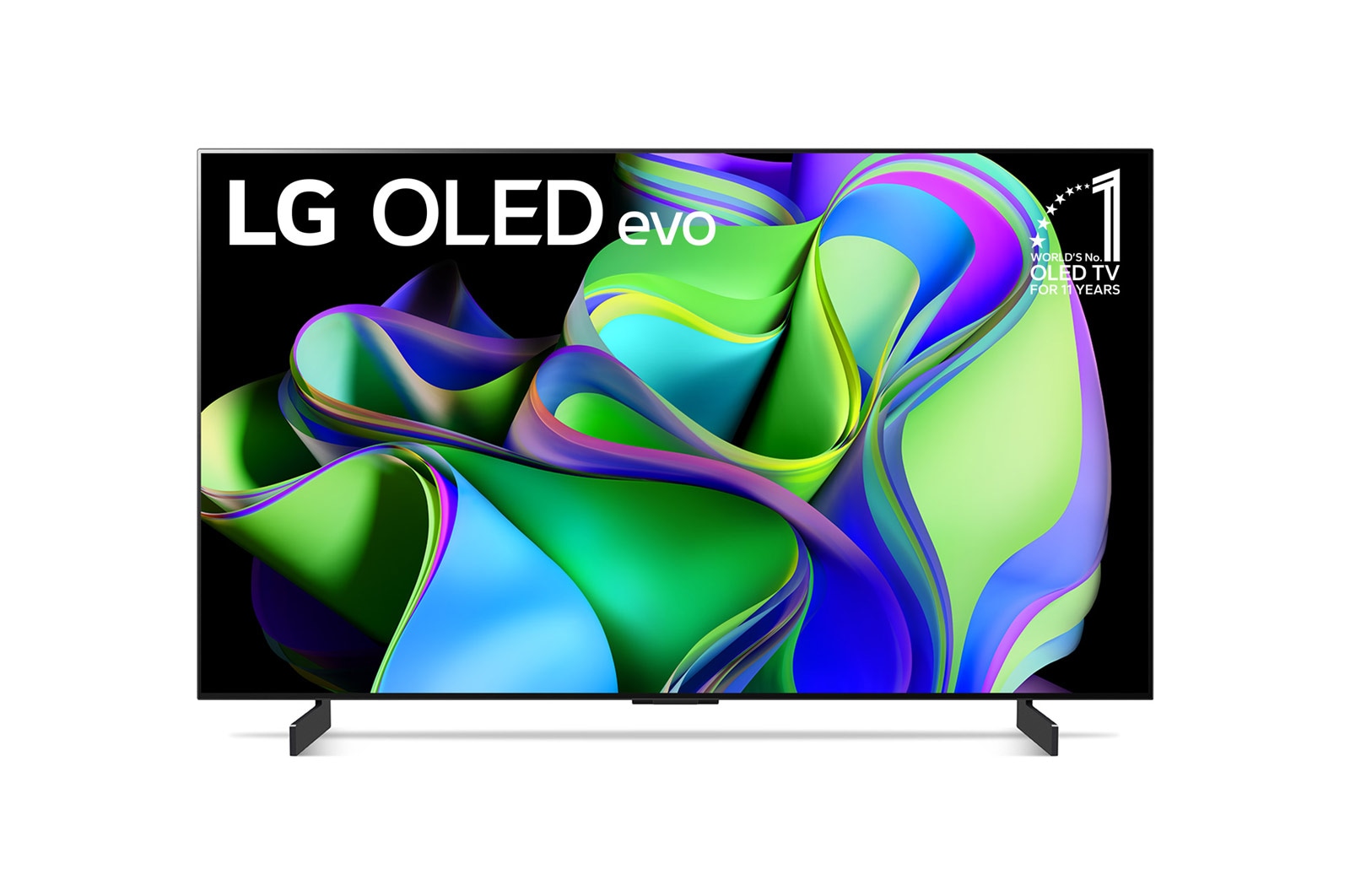 LG OLED77C3PSA OLED evo front view