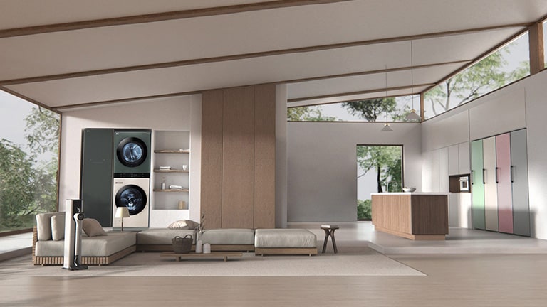 Make your space look more stylish with the LG Washtower