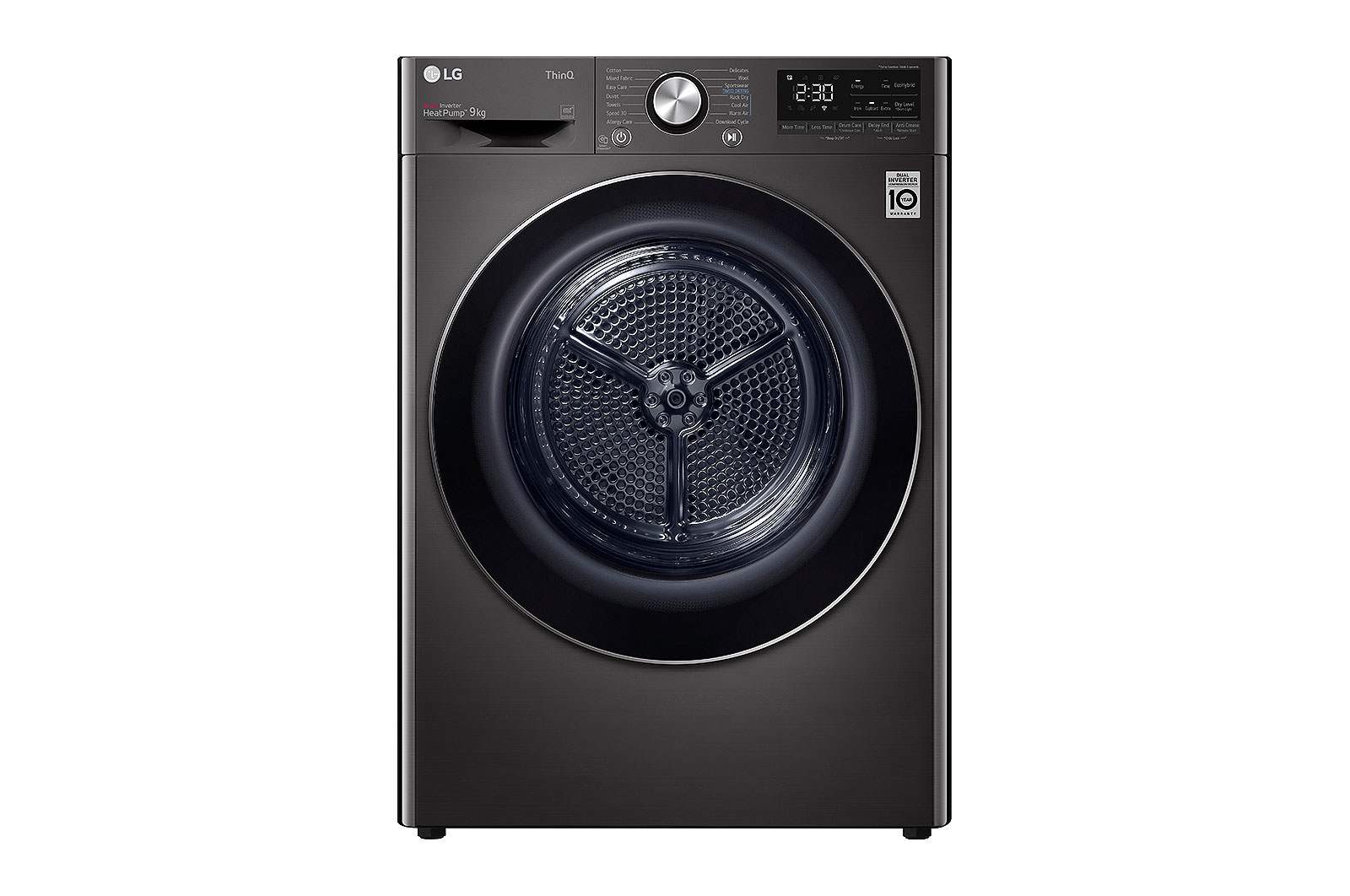 LG DHV09SWB Dryers front view