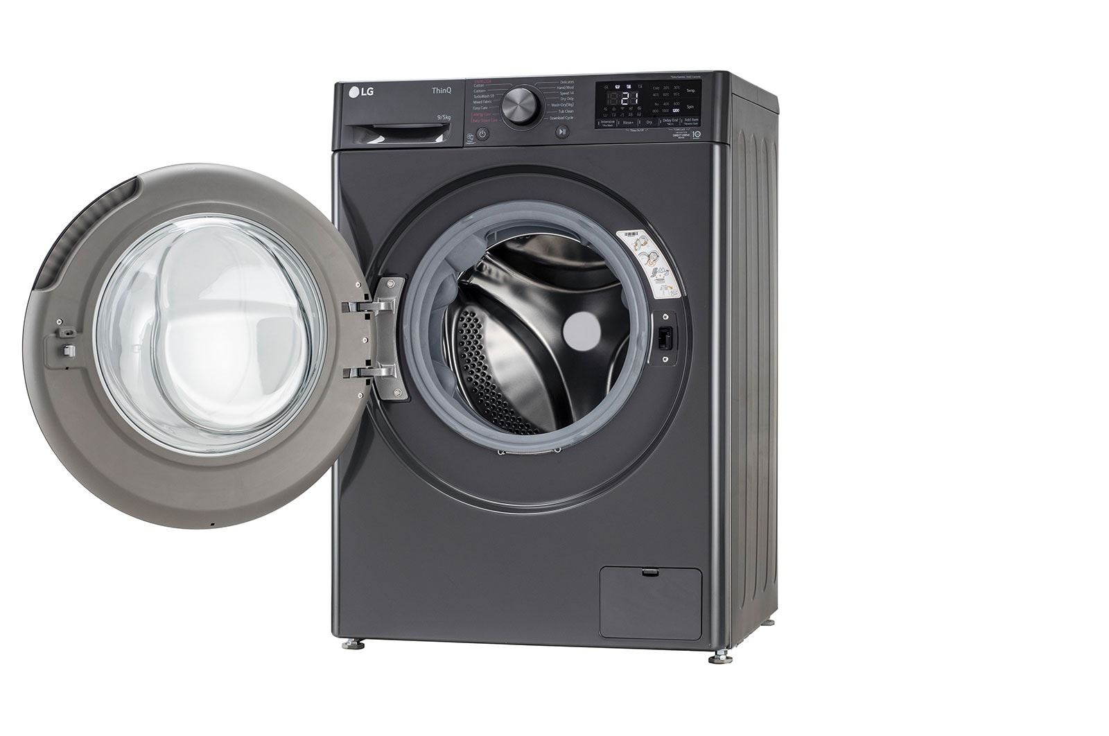 LG 9/5Kg Front Load Washer Dryer, AI Direct Drive?, Middle Black, FHD0905SWM