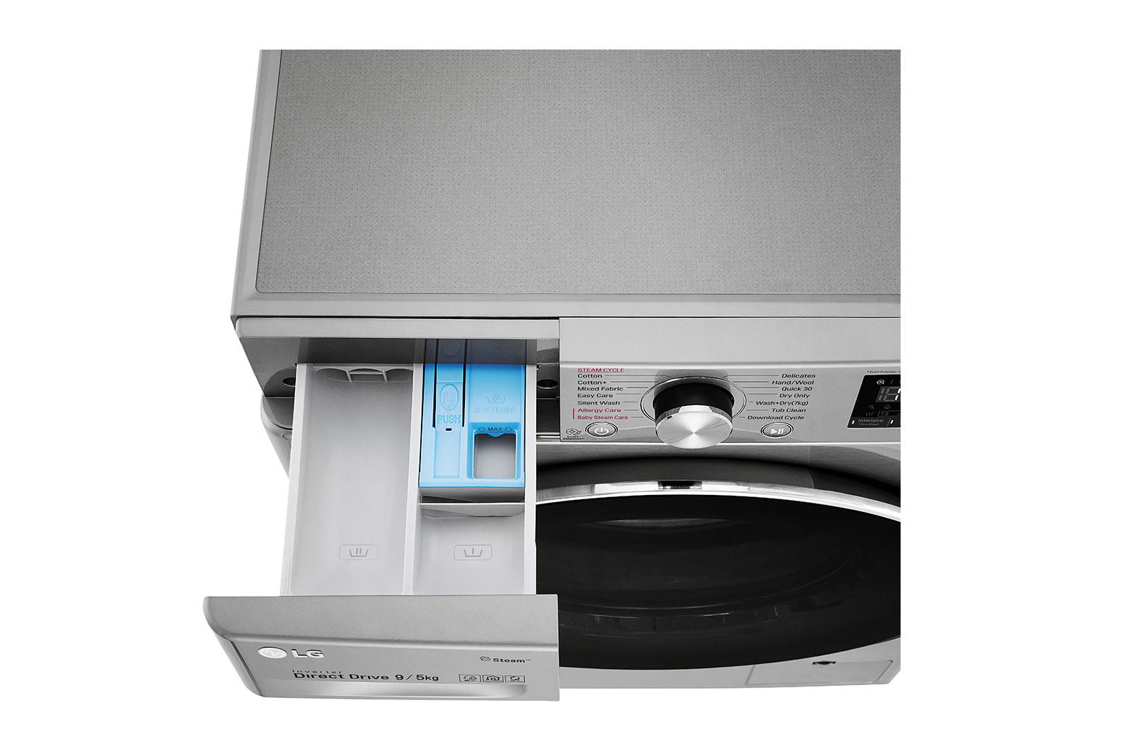 LG 9/5Kg Front Load Washer-Dryer, AI Direct Drive?, Stainless Steel VCM, FHD0905SWS