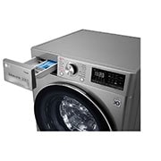 LG 9/5Kg Front Load Washer-Dryer, AI Direct Drive?, Stainless Steel VCM, FHD0905SWS