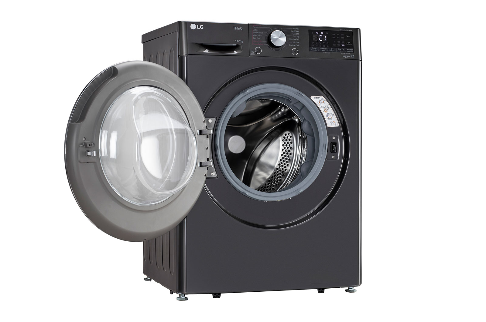LG 11/7Kg Front Load Washer Dryer, AI Direct Drive?, Black VCM, FHD1107STB