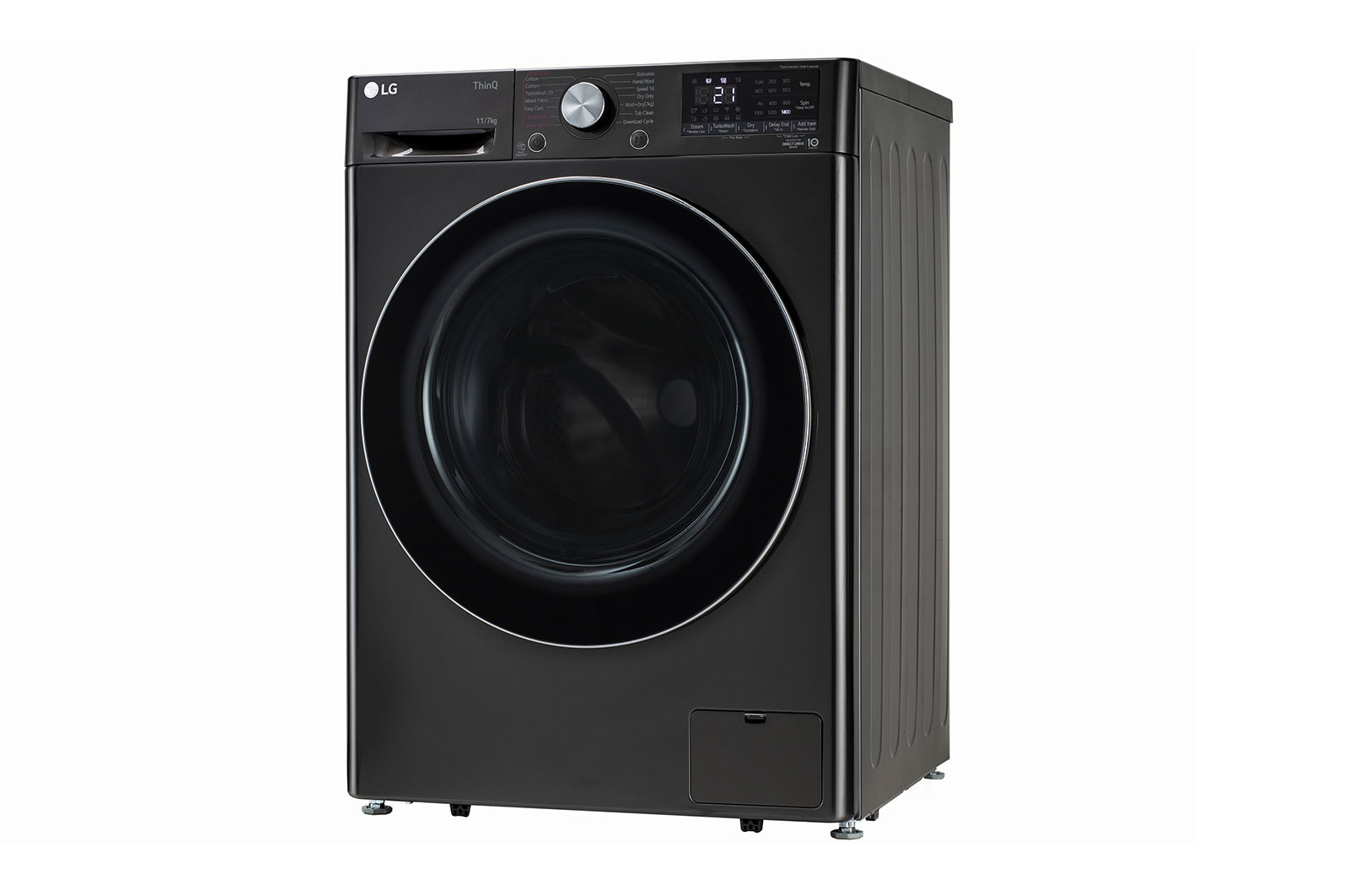LG 11/7Kg Front Load Washer Dryer, AI Direct Drive?, Black VCM, FHD1107STB