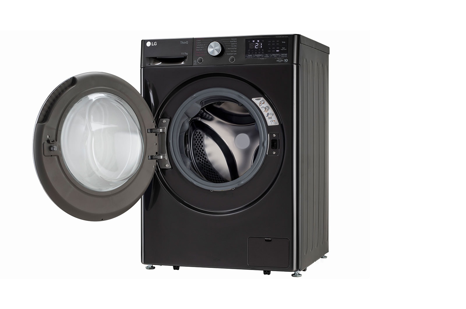LG 11/7Kg Front Load Washer Dryer, AI Direct Drive?, Black VCM, FHD1107STB
