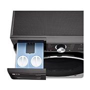 LG 13/08Kg Front Load Washer Dryer, AI Direct Drive?, ez-Dispense, Black VCM, FHD1308STB