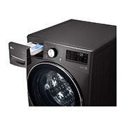 LG 15/8Kg Front Load Washer-Dryer, AI Direct Drive?, Black VCM, FHD1508STB