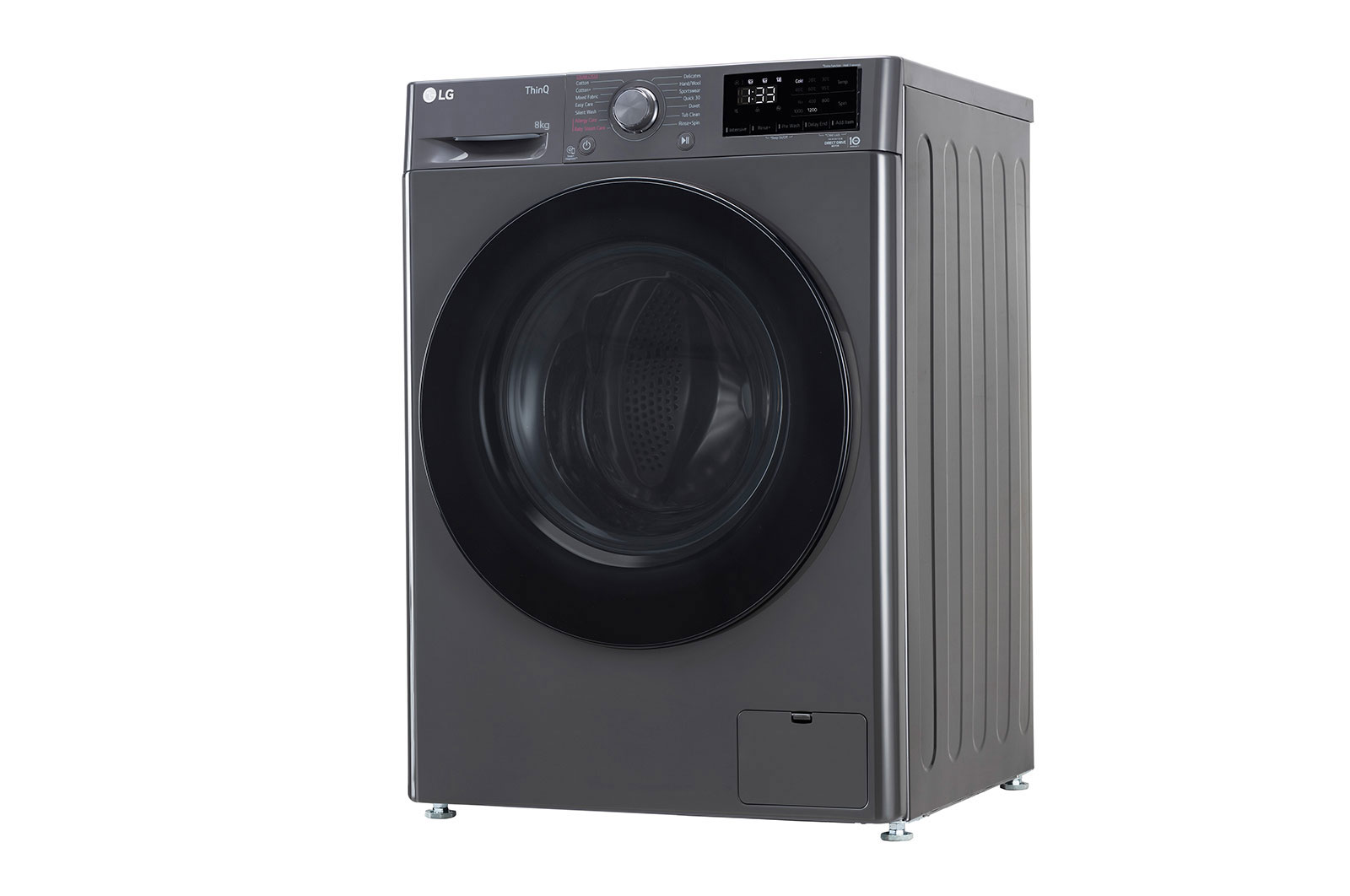 LG 8Kg Front Load Washing Machine, AI Direct Drive?, Steam, Wifi, Middle Black, FHP1208Z5M