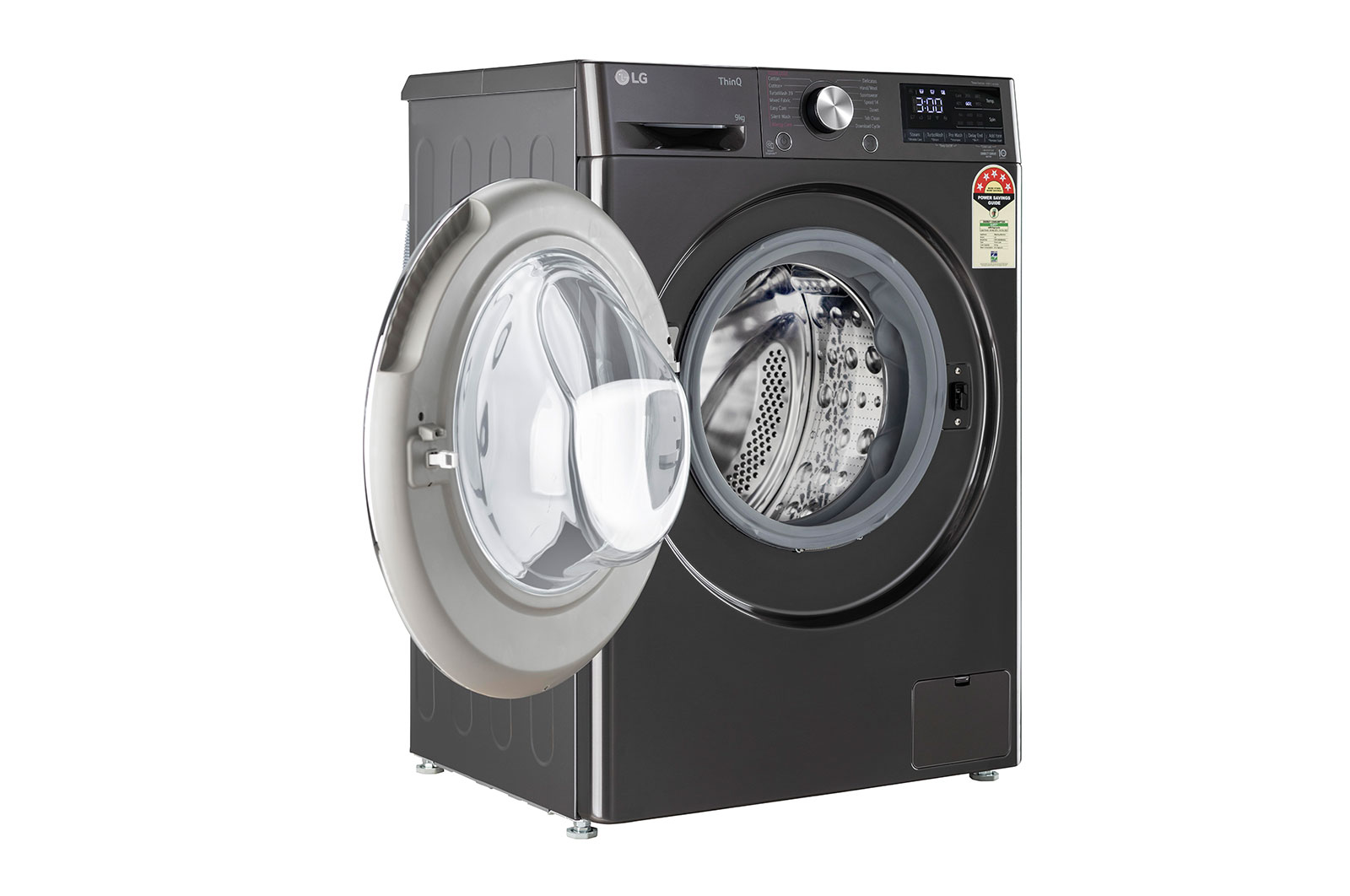 LG 9Kg Front Load Washing Machine, AI Direct Drive?, Black VCM, FHP1209Z9B