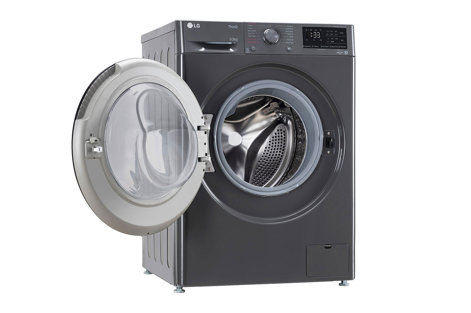 LG 10Kg Front Load Washing Machine, AI Direct Drive?, Middle Black, FHP1410Z5M