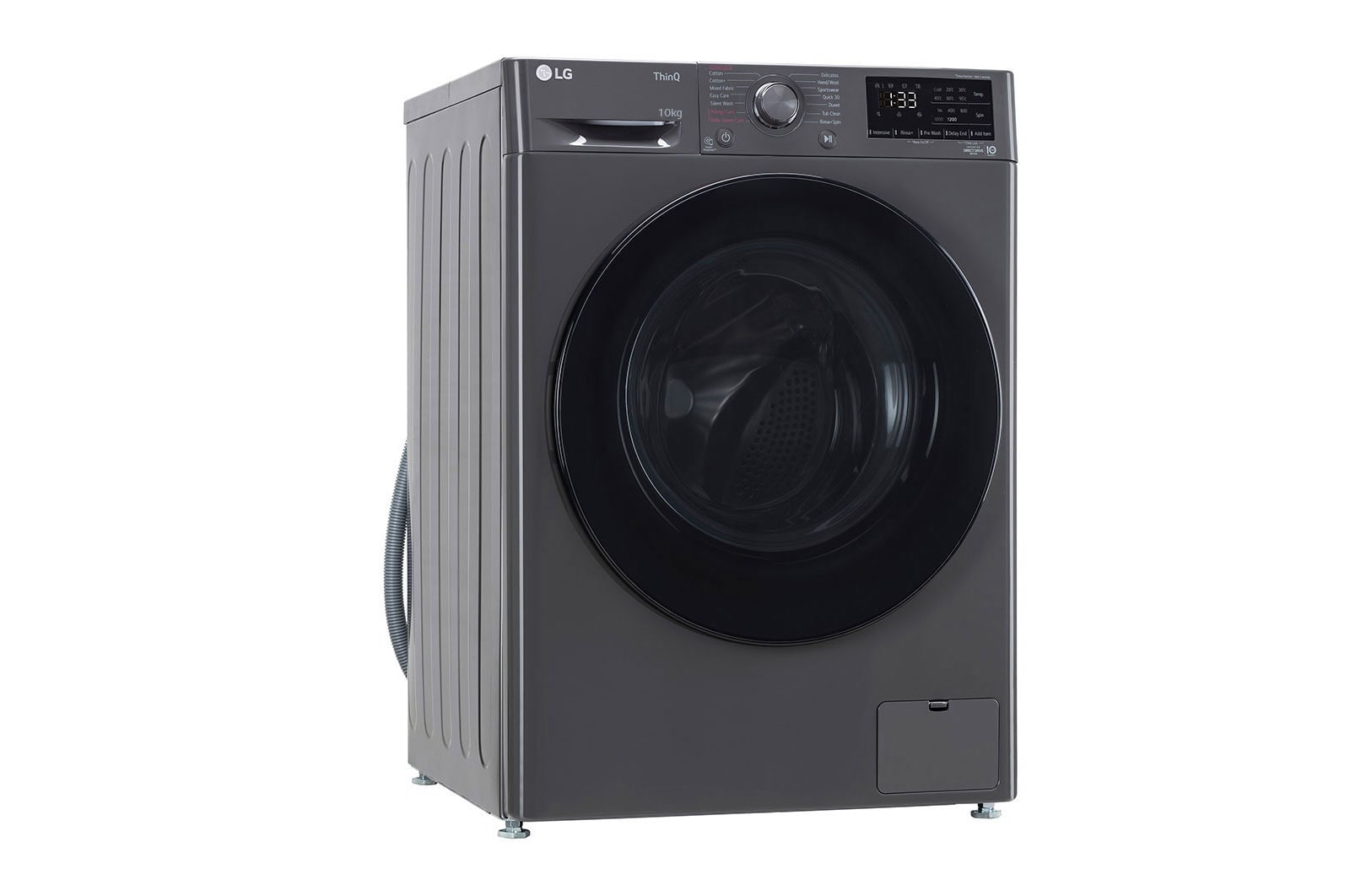 LG 10Kg Front Load Washing Machine, AI Direct Drive?, Middle Black, FHP1410Z5M