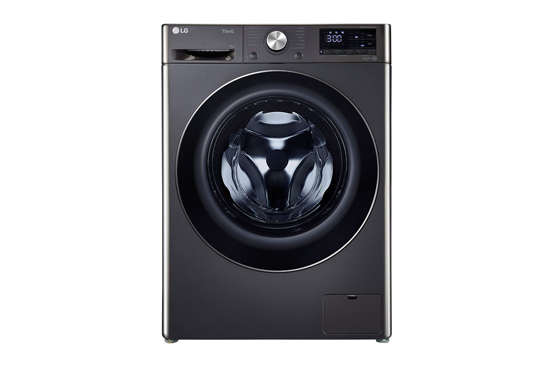 LG FHP1411Z9B front loading washing machine front view