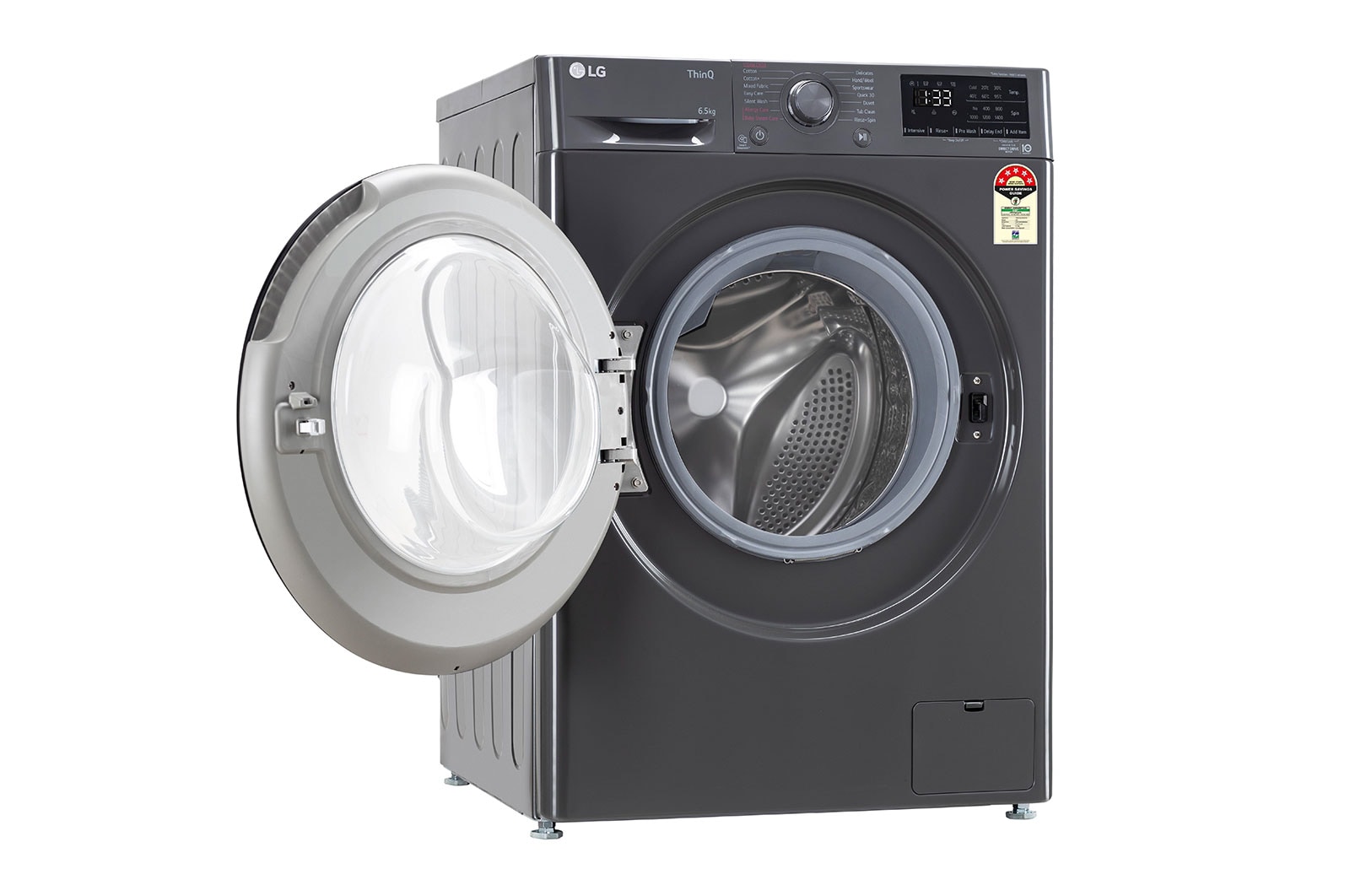 LG 6.5Kg Front Load Washing Machine, AI Direct Drive?, Middle Black, FHV1265Z2M
