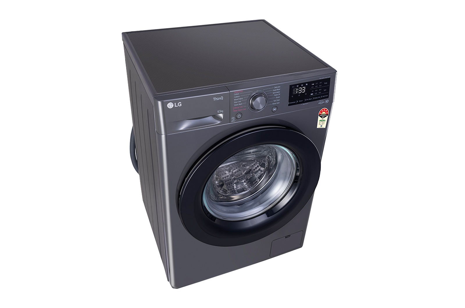 LG 6.5Kg Front Load Washing Machine, AI Direct Drive?, Middle Black, FHV1265Z2M