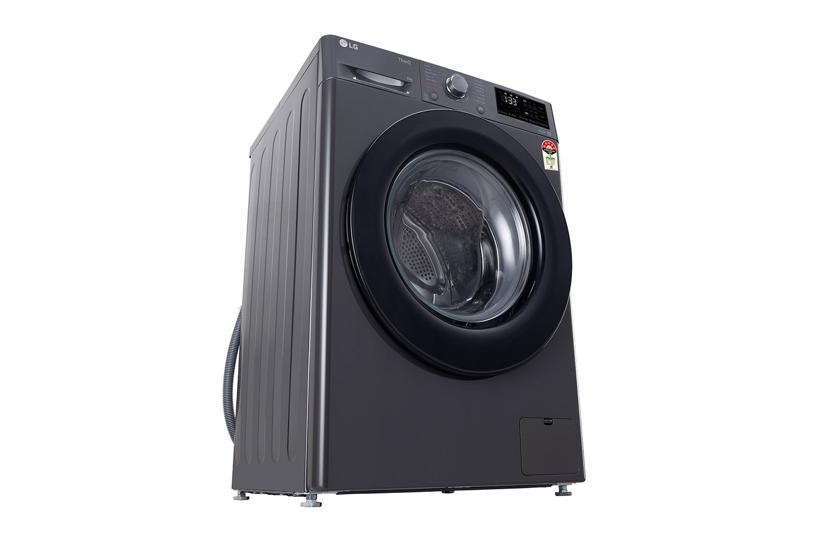 LG 8Kg Front Load Washing Machine, AI Direct Drive? , Steam, Middle Black, FHV1408Z2M