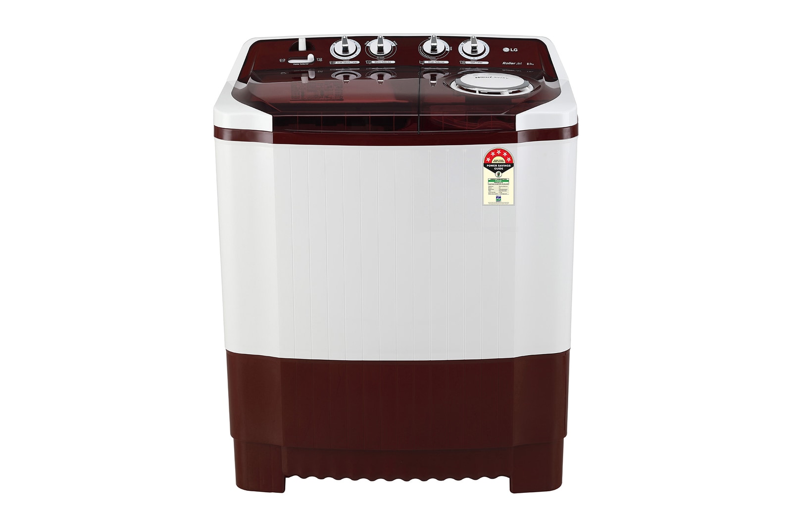LG P8035SRAZ semi automatic washing machine front view
