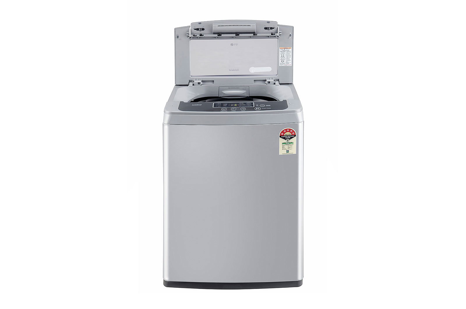 LG 6.5Kg Top Load Washing Machine, Smart Inverter Motor, Middle Free Silver?, T65SKSF4Z