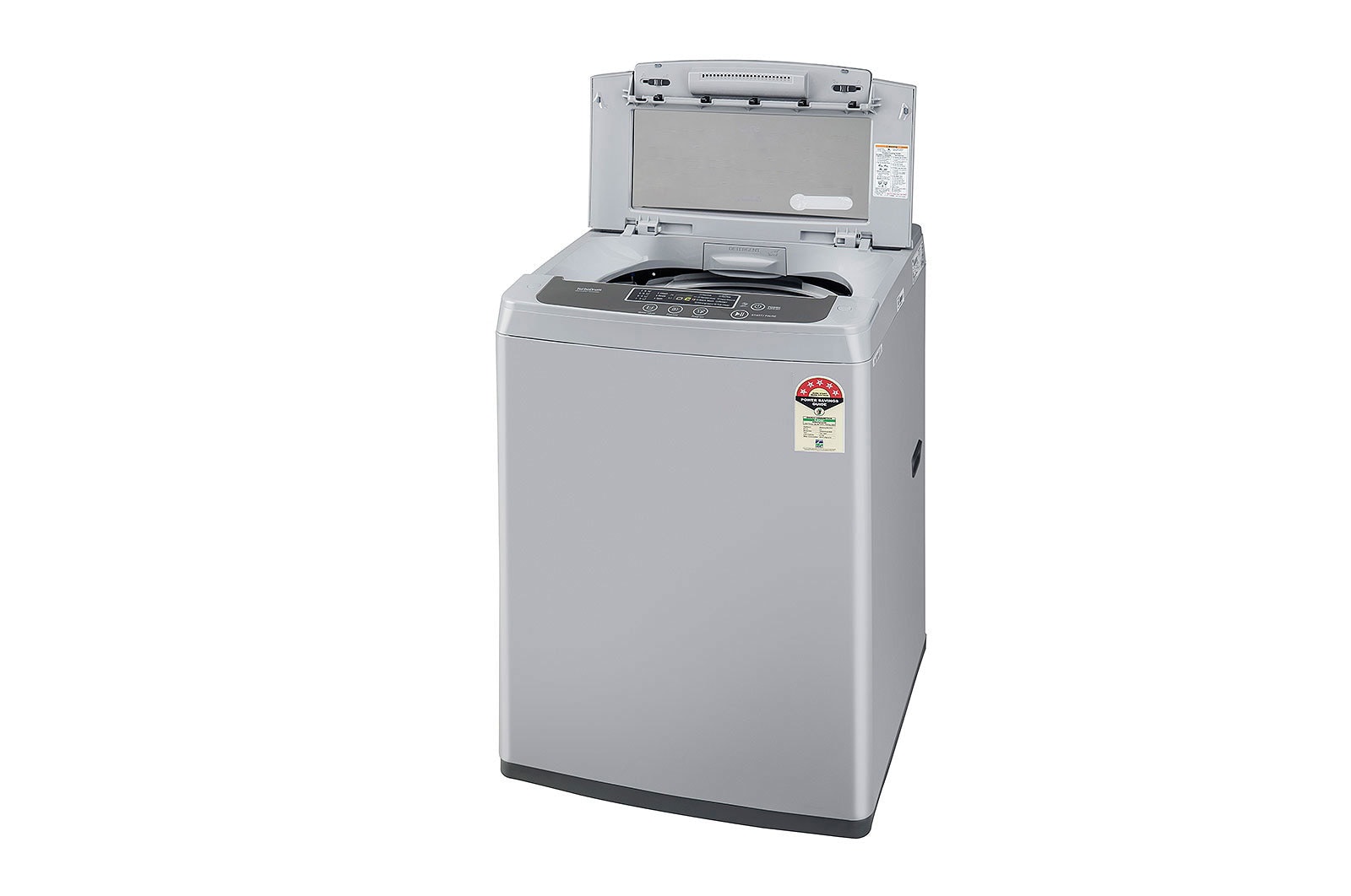 LG 6.5Kg Top Load Washing Machine, Smart Inverter Motor, Middle Free Silver?, T65SKSF4Z