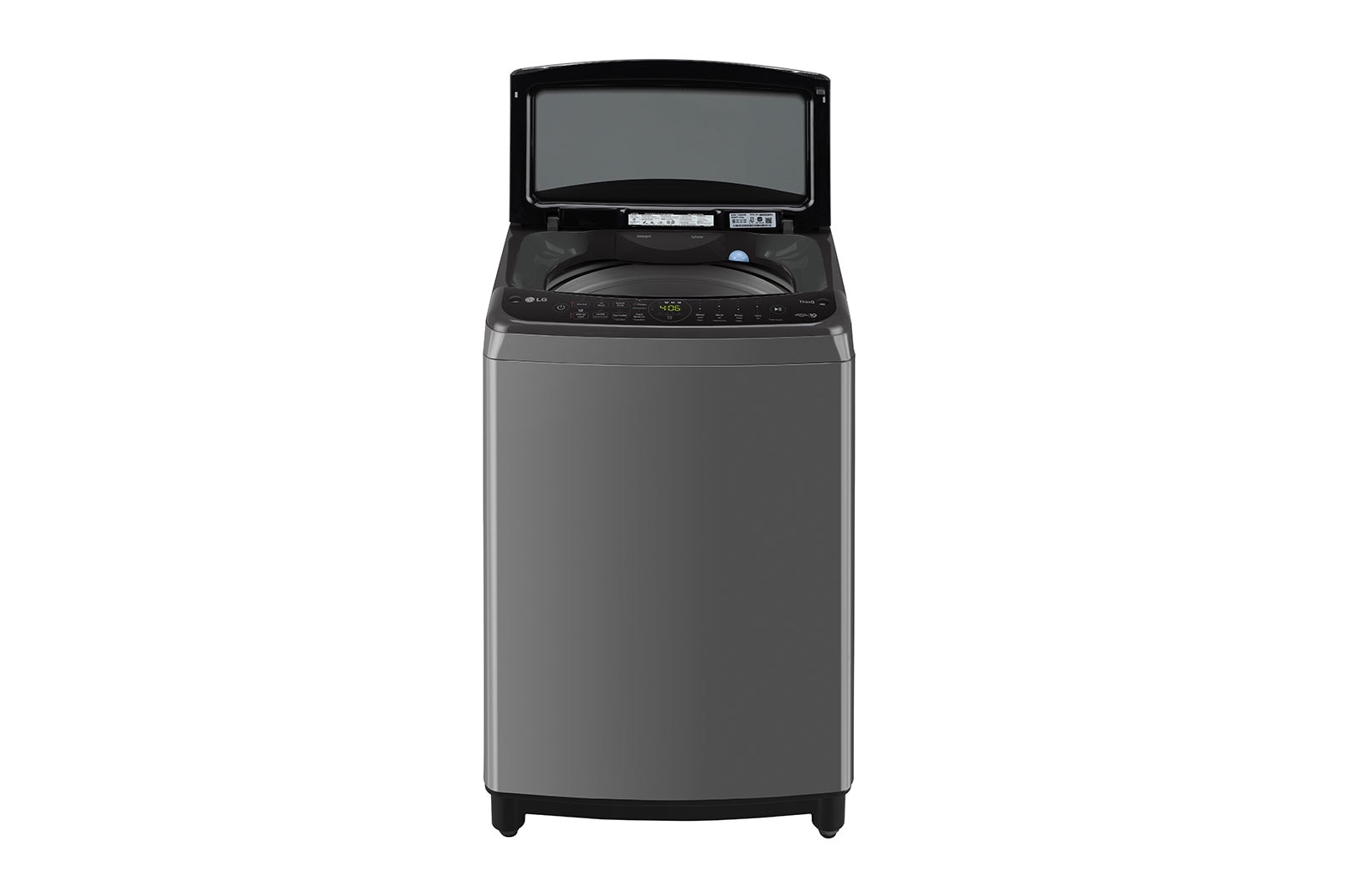 LG 9Kg Top Load Washing Machine, AI Direct Drive?, In-built Heater, Middle Black, THD09SWM