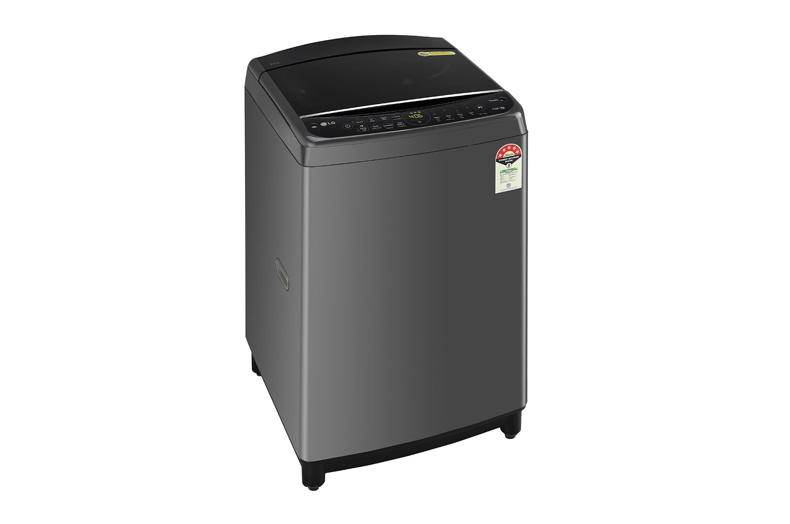LG 9Kg Top Load Washing Machine, AI Direct Drive?, In-built Heater, Middle Black, THD09SWM
