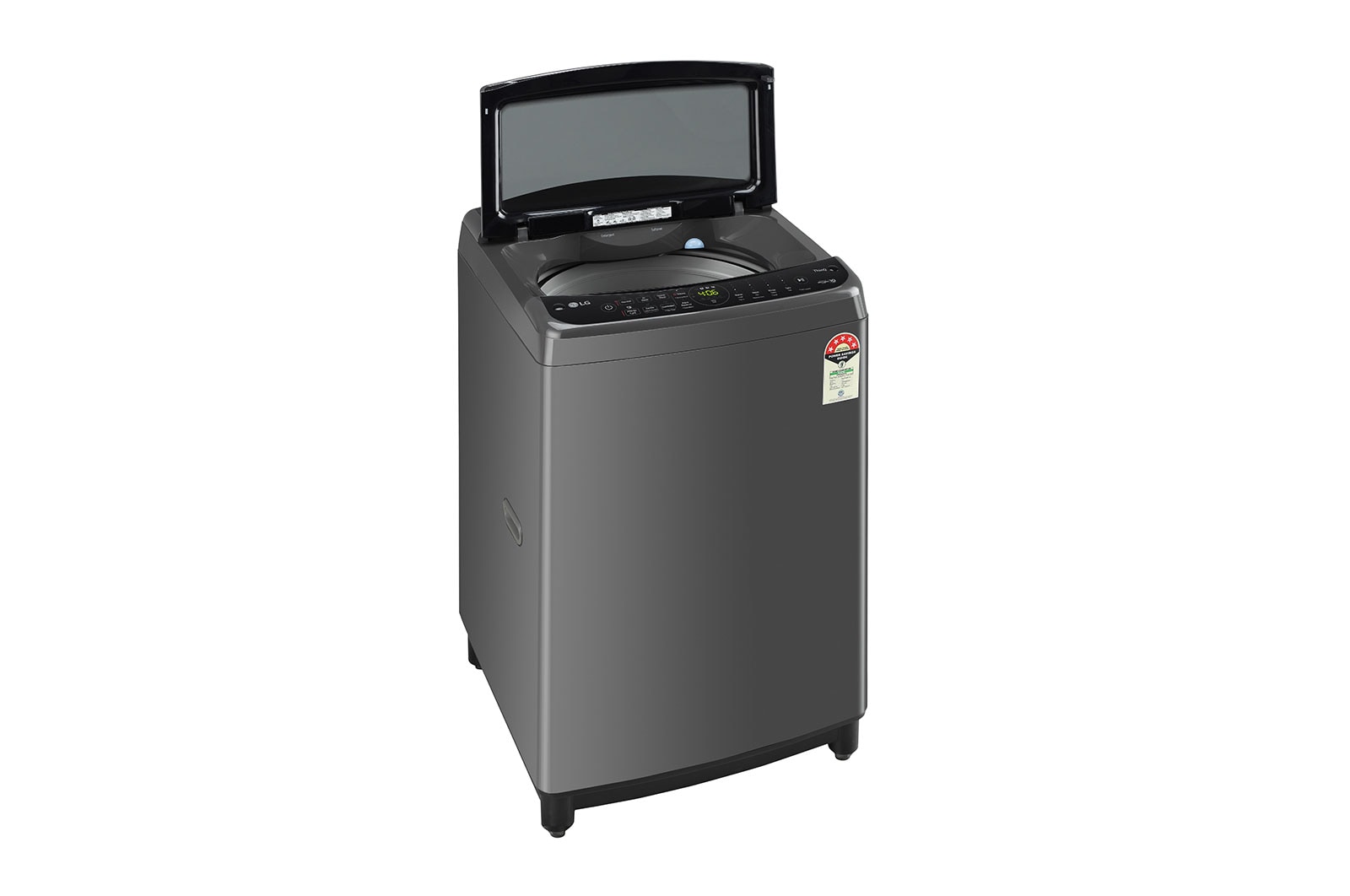LG 9Kg Top Load Washing Machine, AI Direct Drive?, In-built Heater, Middle Black, THD09SWM