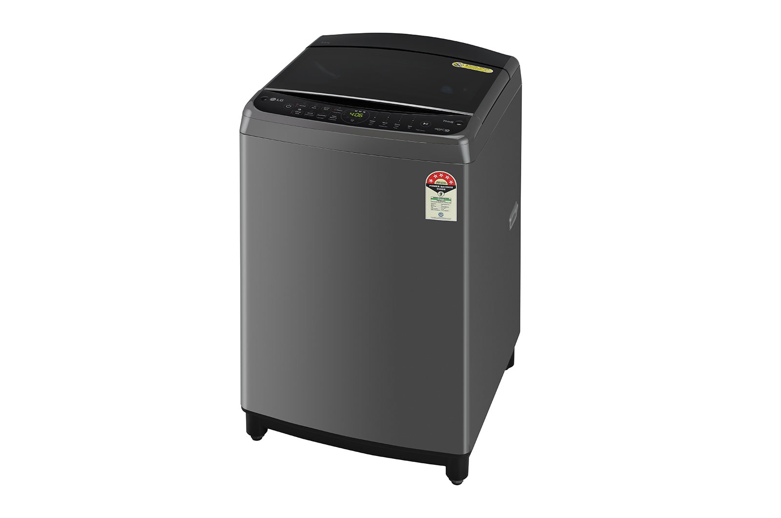 LG 9Kg Top Load Washing Machine, AI Direct Drive?, In-built Heater, Middle Black, THD09SWM