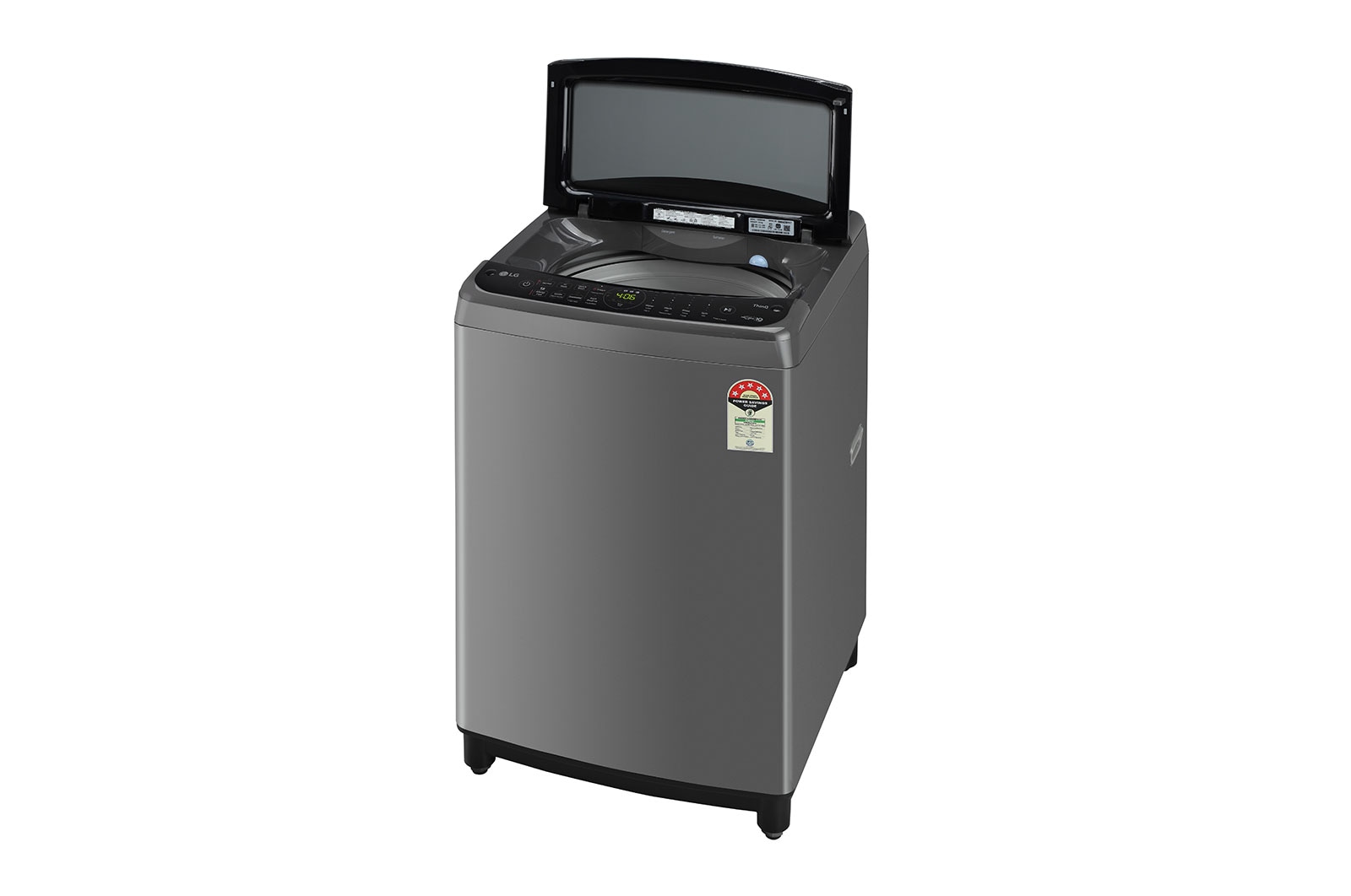 LG 9Kg Top Load Washing Machine, AI Direct Drive?, In-built Heater, Middle Black, THD09SWM