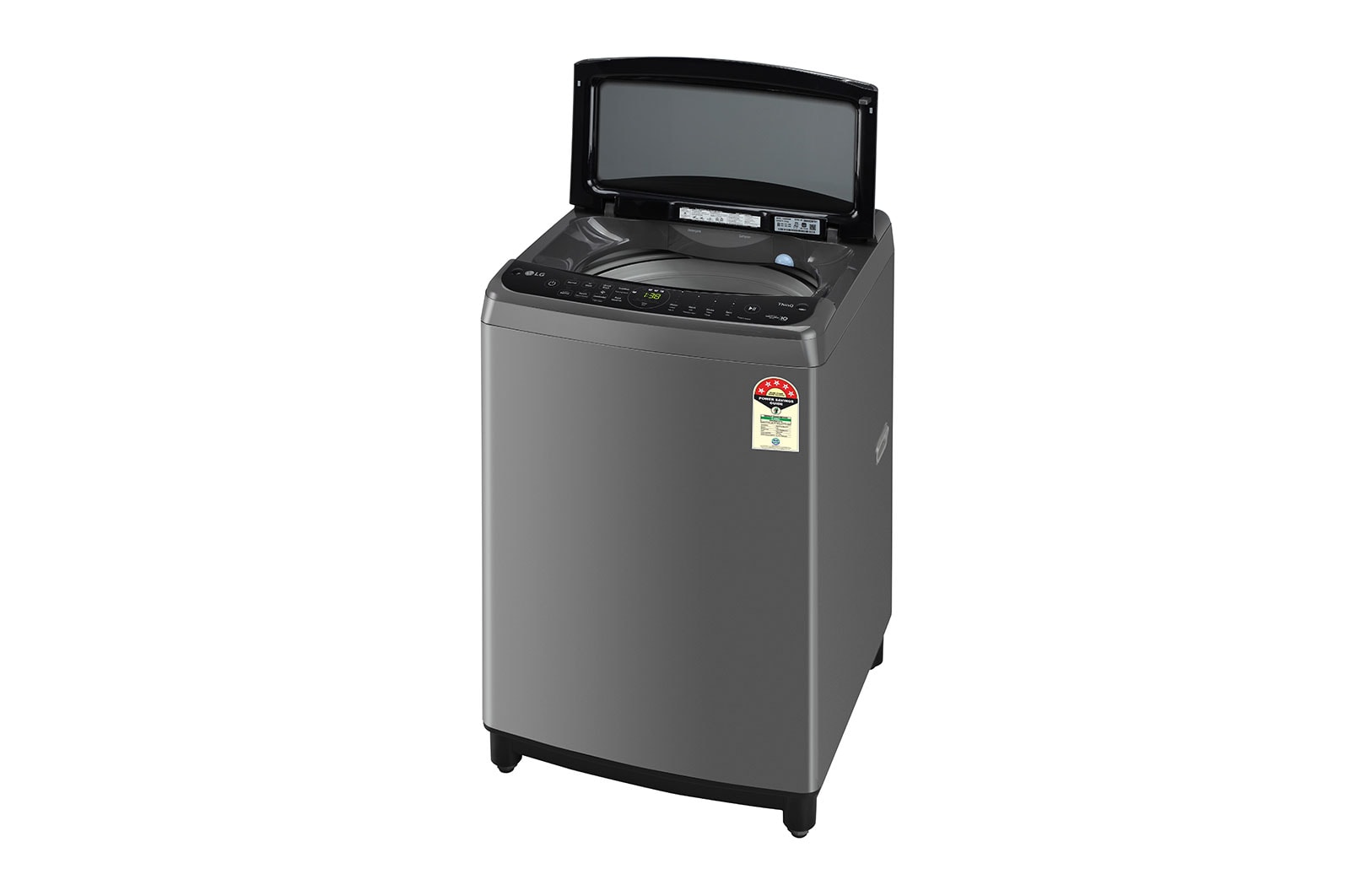 LG 10Kg Top Load Washing Machine, AI Direct Drive?, Turbowash, Middle Black, THD10NWM