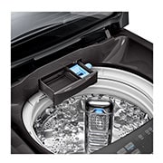LG 18Kg Top Load Washing Machine, In-built Heater, Black, THD18STB