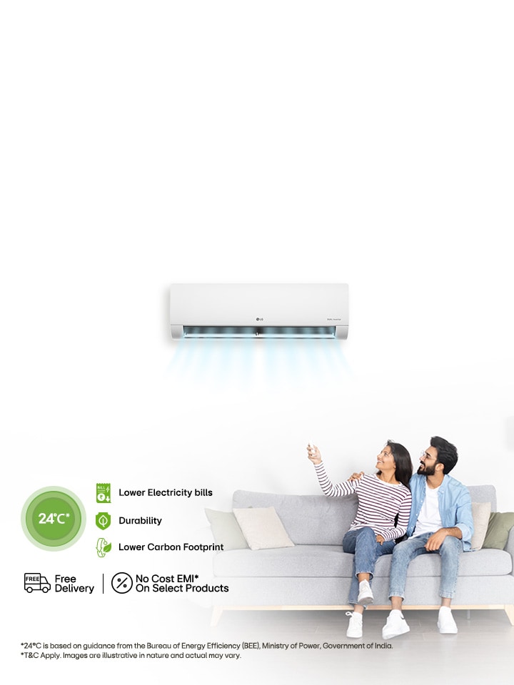 Ideal Temperature for Efficient Cooling: 24°C*