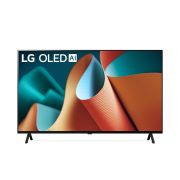 Vista frontale del TV con l'emblema di brand n°1 nei TV OLED da 11 anni e il logo del programma di aggiornamento webOS Re:New