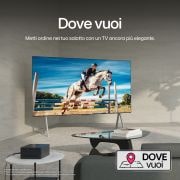 Close-up image of LG OLED TV, OLED M4 SINGATURE showing the ultra-slim top edge