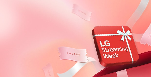 è presente un riquadro rosso con su scritto “LG Streaming Week”.