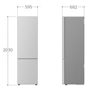 Dettaglio delle dimensioni del frigorifero