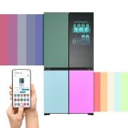 Foto frontale del frigorifero LG GMV960NNME