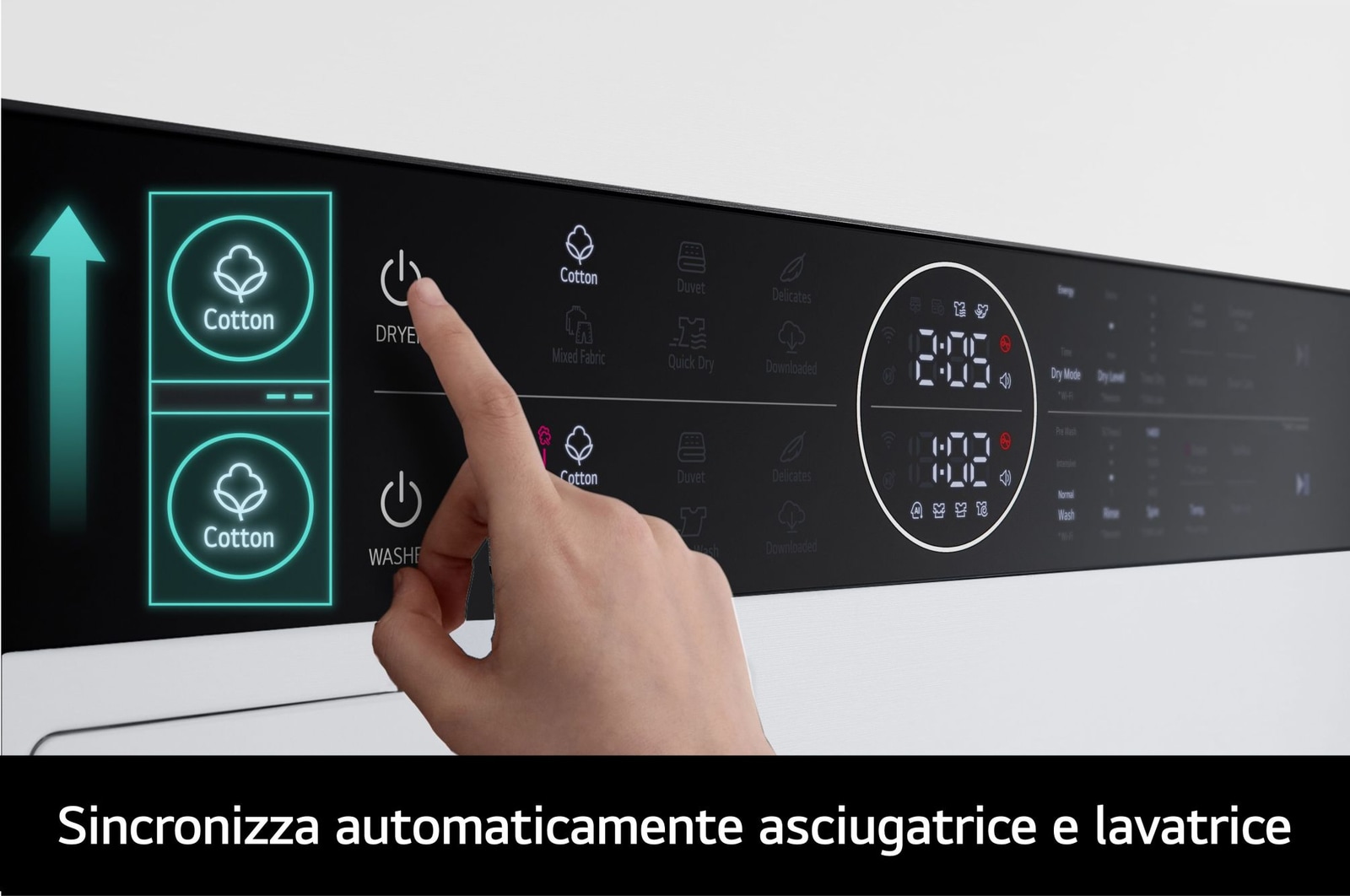 Caratteristica Sincronizzazione automatica asciugatrice e lavatrice