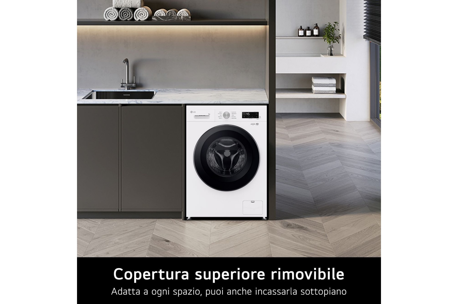 Lavatrice aperta