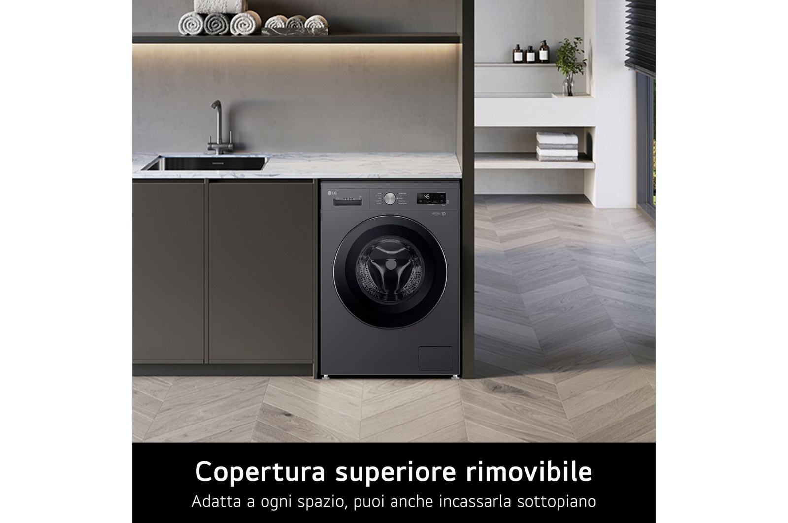 Lavatrice aperta