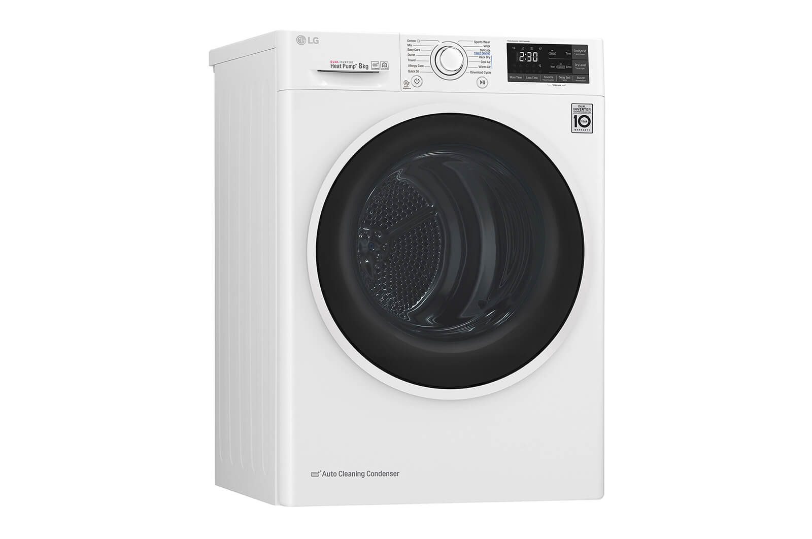 LG Asciugatrice Smart DUAL Inverter Heat Pump? Eco Hybrid? 8 Kg , RC80U2AV4Q