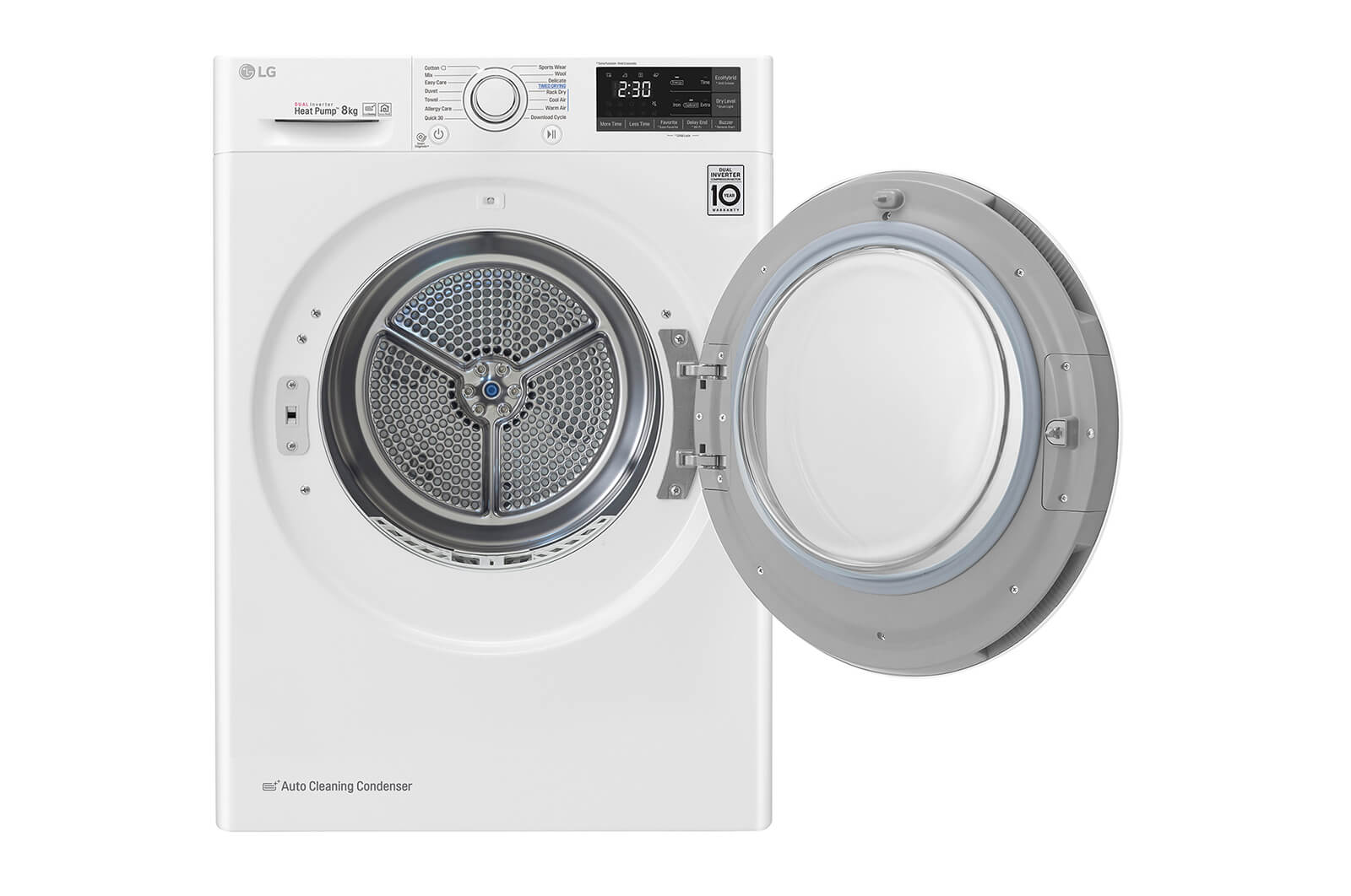 LG Asciugatrice Smart DUAL Inverter Heat Pump? Eco Hybrid? 8 Kg , RC80U2AV4Q