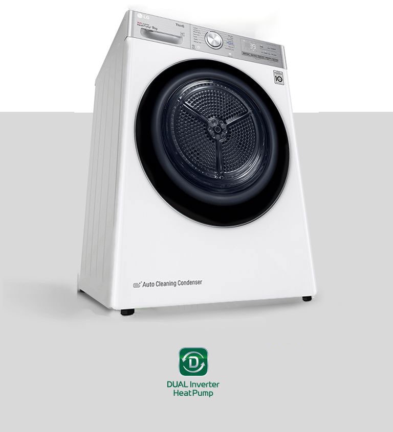 Asciugatrice DUAL Inverter Heat Pump? Dryer con logo.