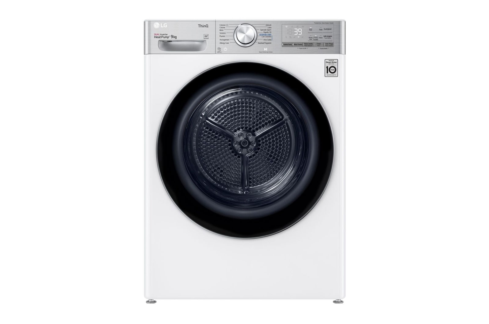 Foto frontale dell'asciugatrice LG RH90V9AV2QR