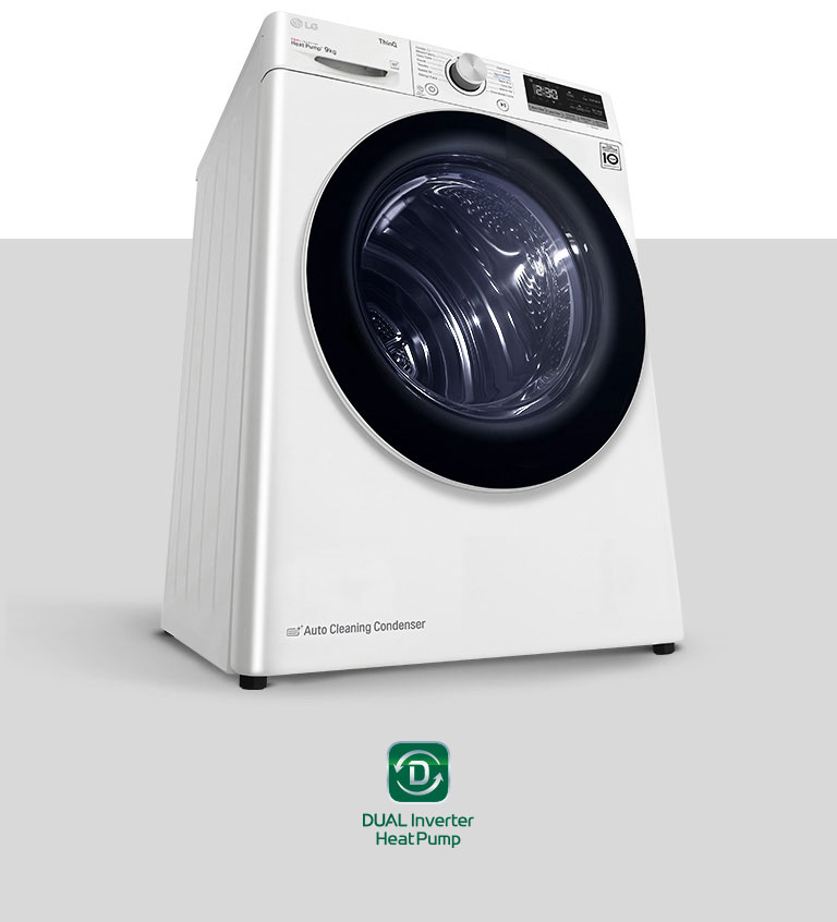 Asciugatrice DUAL Inverter Heat Pump? Dryer con logo.