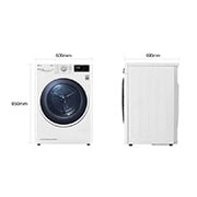 LG Asciugatrice 9kg a Pompa Di Calore condensatore autopulente Classe C Bianca, RH90V9AVHN