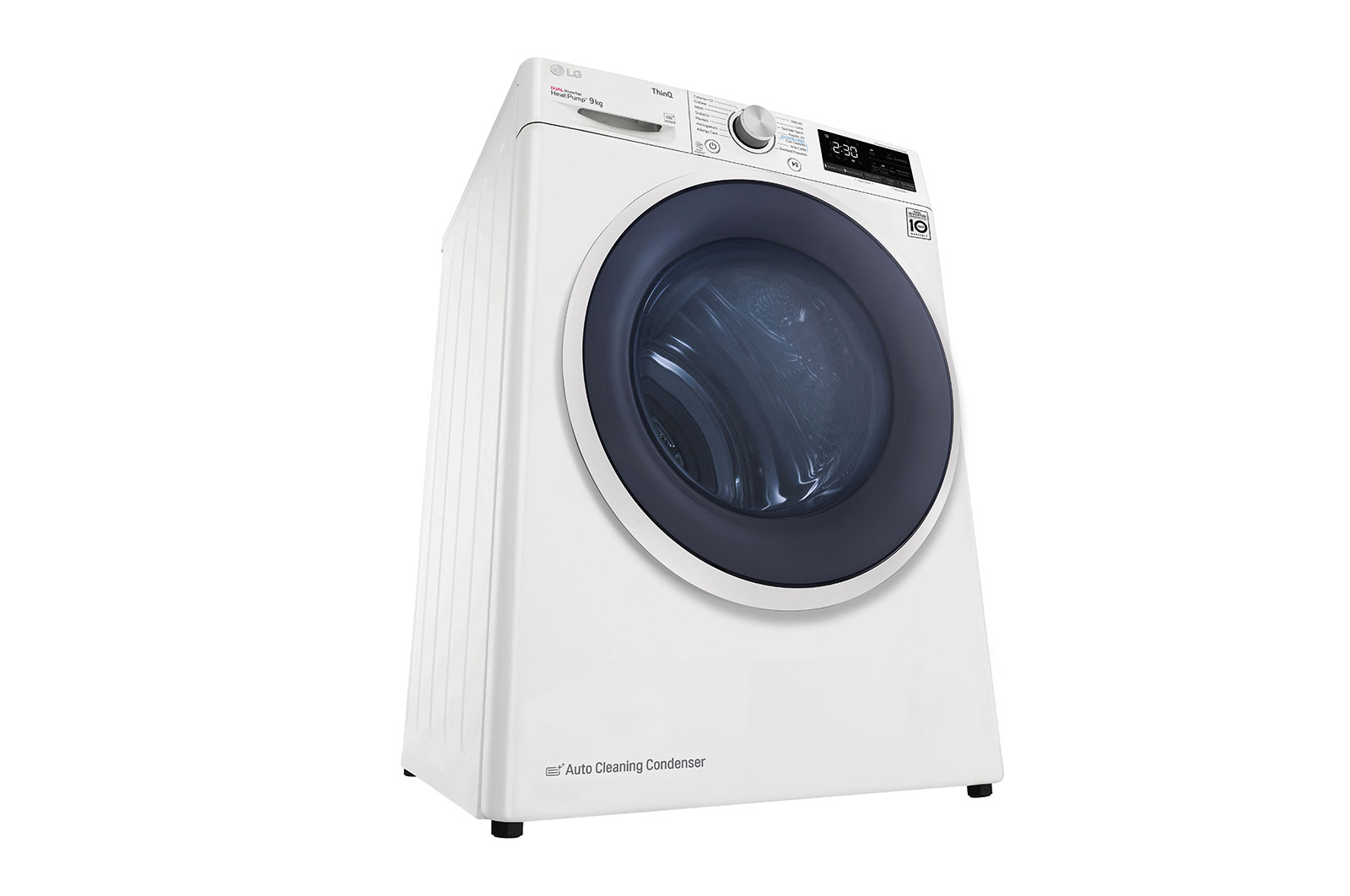 LG Asciugatrice 9kg a Pompa Di Calore condensatore autopulente Classe C Bianca, RH90V9AVHN