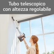 LG Aspirapolvere Senza Fili 200W CordZero? 2 spazzole 2 accessori Argento, A9K-CORE1S